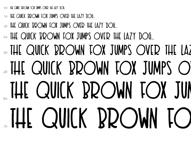 Texas Toast font waterfall