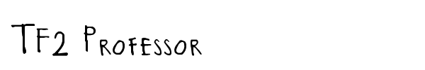 TF2 Professor font