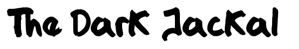 The Dark Jackal font preview