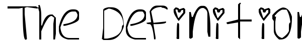 The Definition of Tabulous font