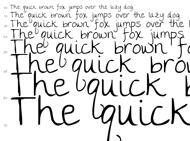 The girl next door font waterfall
