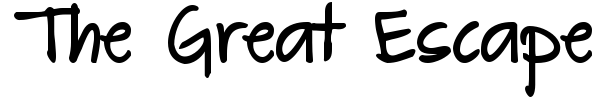 The Great Escape font