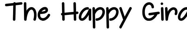 The Happy Giraffe font