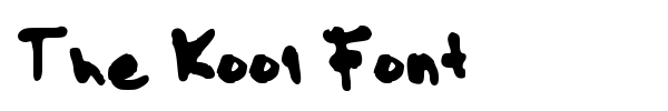 The Kool Font font