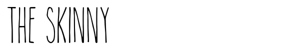 The Skinny font