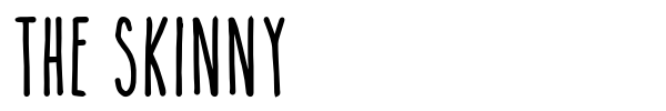 The Skinny font preview