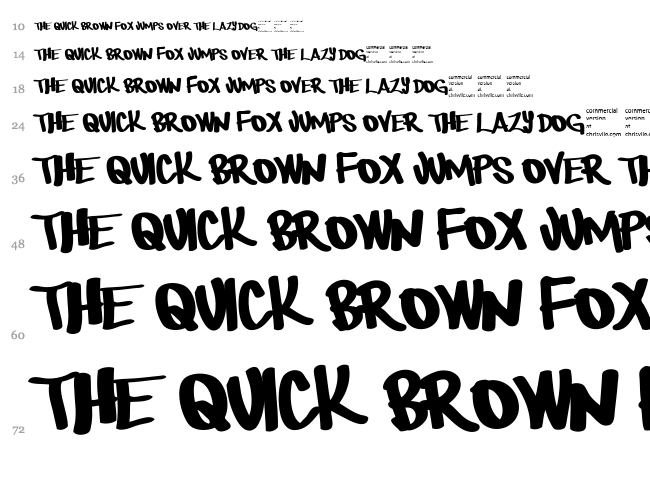 There be monsters font waterfall
