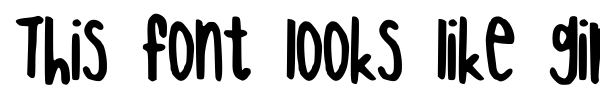 This font looks like giraffe font preview