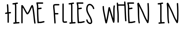 Time Flies When In Paris font