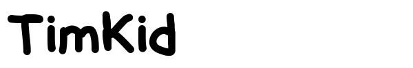 TimKid font