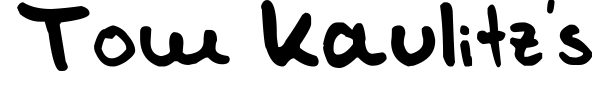 Tom Kaulitz's Handwriting font