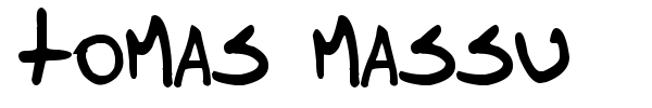 Tomas Massu font preview