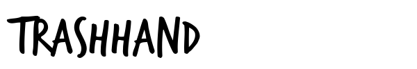 TrashHand font