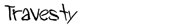 Travesty font