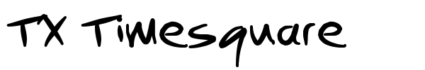 TX Timesquare font