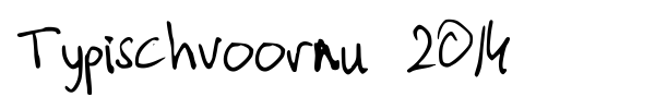 Typischvoornu 2014 font