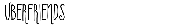 Uberfriends font