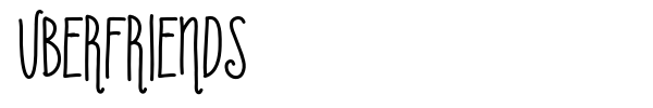 Uberfriends font preview