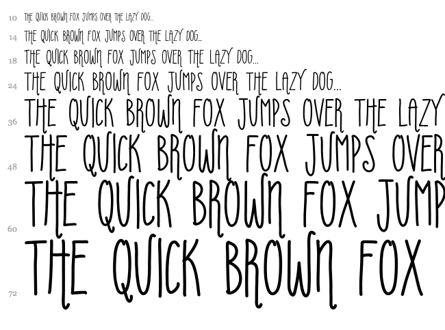 Uberfriends font waterfall