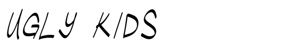 Ugly Kids font