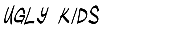 Ugly Kids font preview
