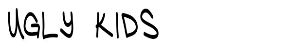 Ugly Kids font preview