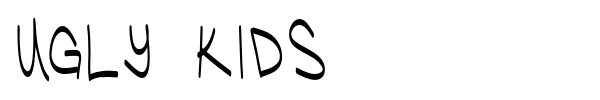 Ugly Kids font preview