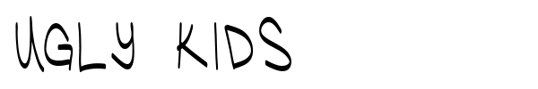 Ugly Kids font preview