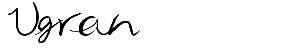 Ugran font