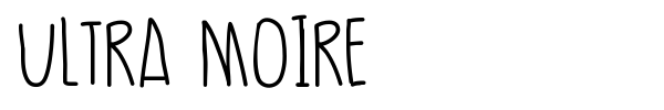 Ultra Moire font