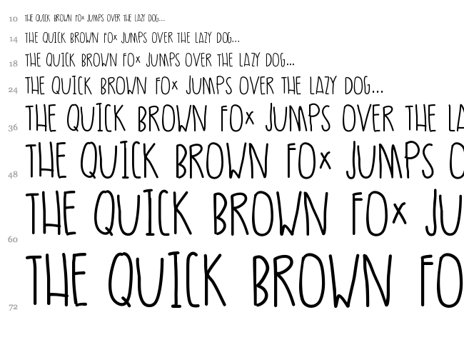 Ultra Moire font waterfall