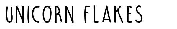 Unicorn Flakes font