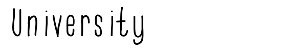 University font