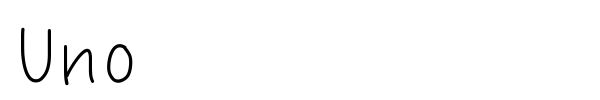 Uno font