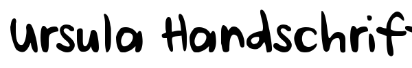 Ursula Handschrift font