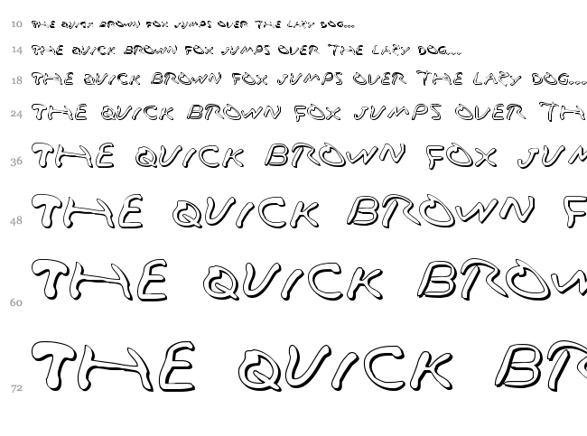Vampire Games font waterfall