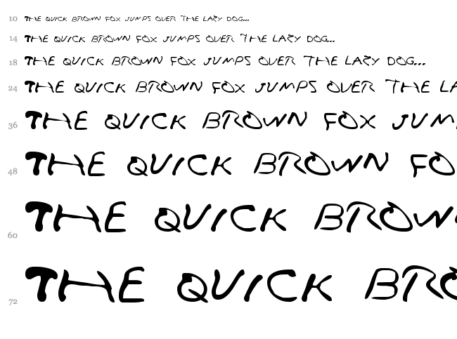 Vampire Games font waterfall