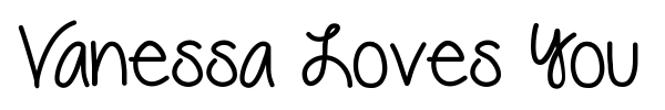 Vanessa Loves You font