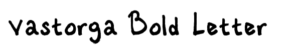 Vastorga Bold Letter font