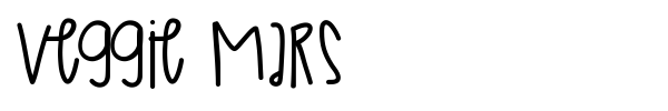 Veggie Mars font