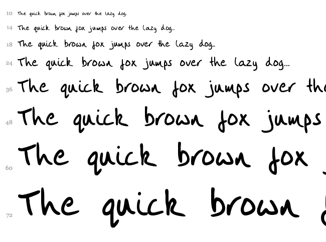 Vintlys Hand font waterfall