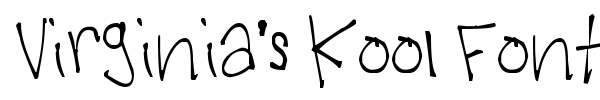 Virginia's Kool Font font