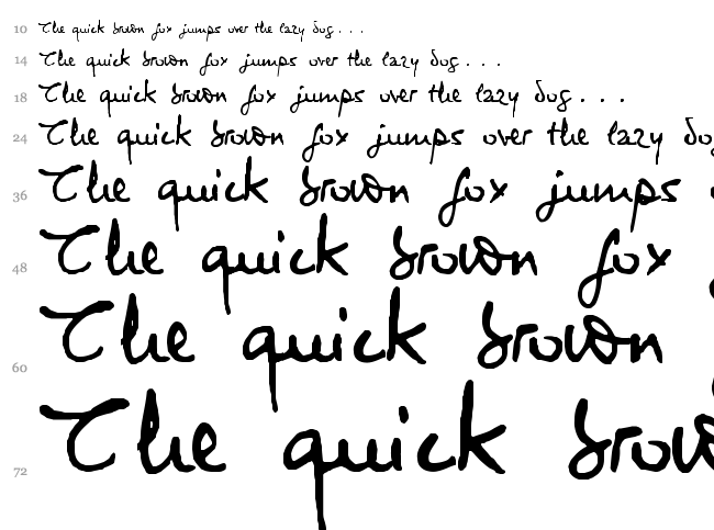 Virginie font waterfall
