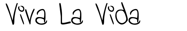 Viva La Vida font