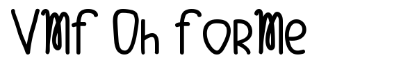 VMF Oh ForMe font