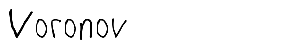 Voronov font