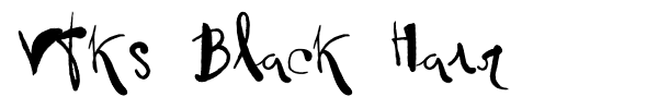 Vtks Black Hair font