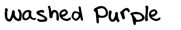 Washed Purple font