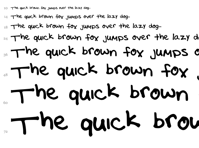Washed Purple font waterfall