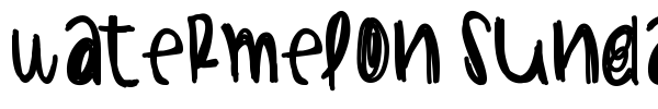 Watermelon Sundae font